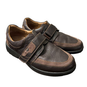 Deer tracks Men's 12 / 4E Brown Leather Slip On Casual‎ Dress Comfort Shoes 2002